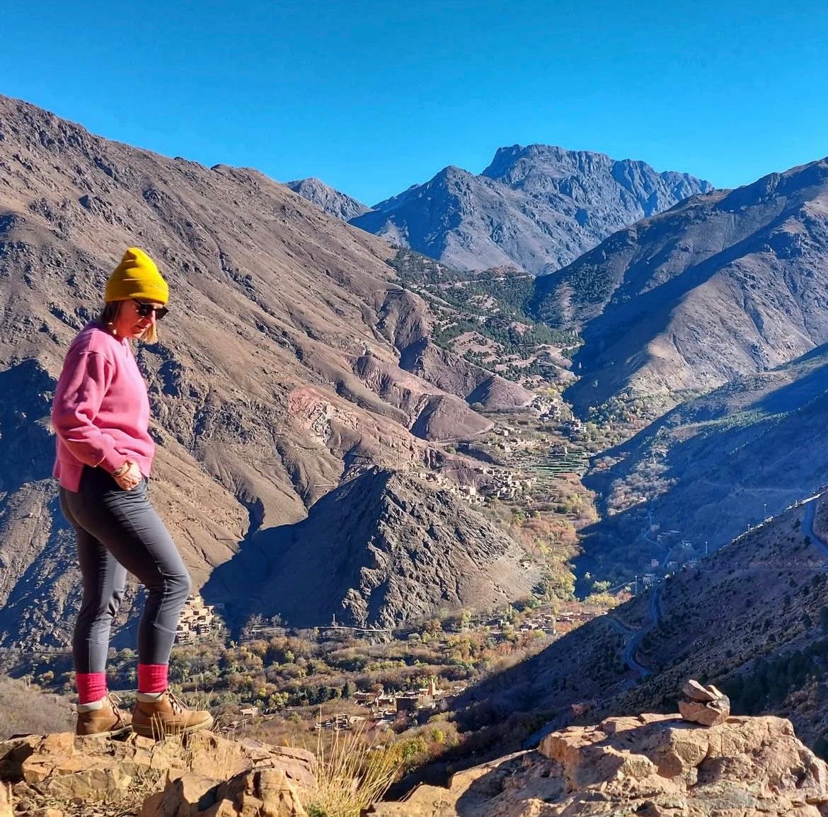 Vibrant Moroccan market scene in Marrakech